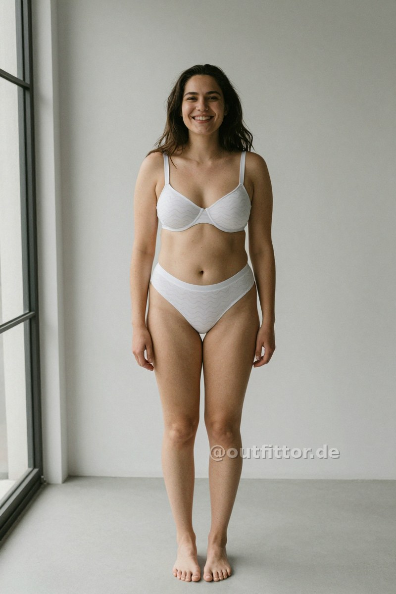 White bras with wave pattern — Outfit #165