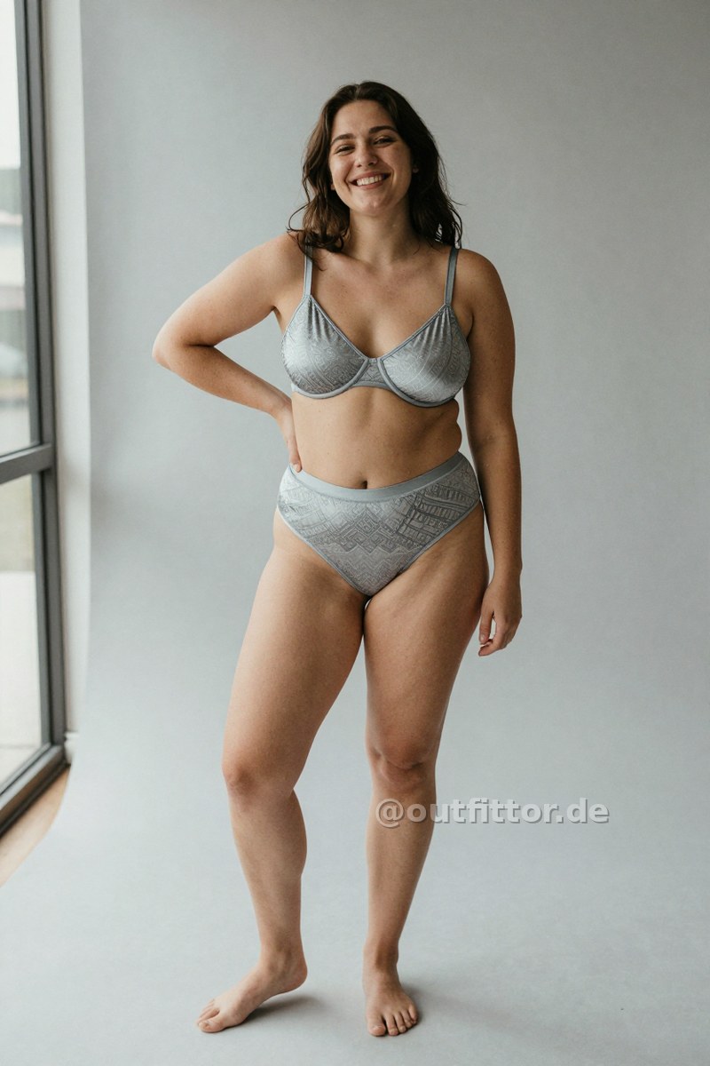 Silver bras with ethnic pattern — Outfit #434