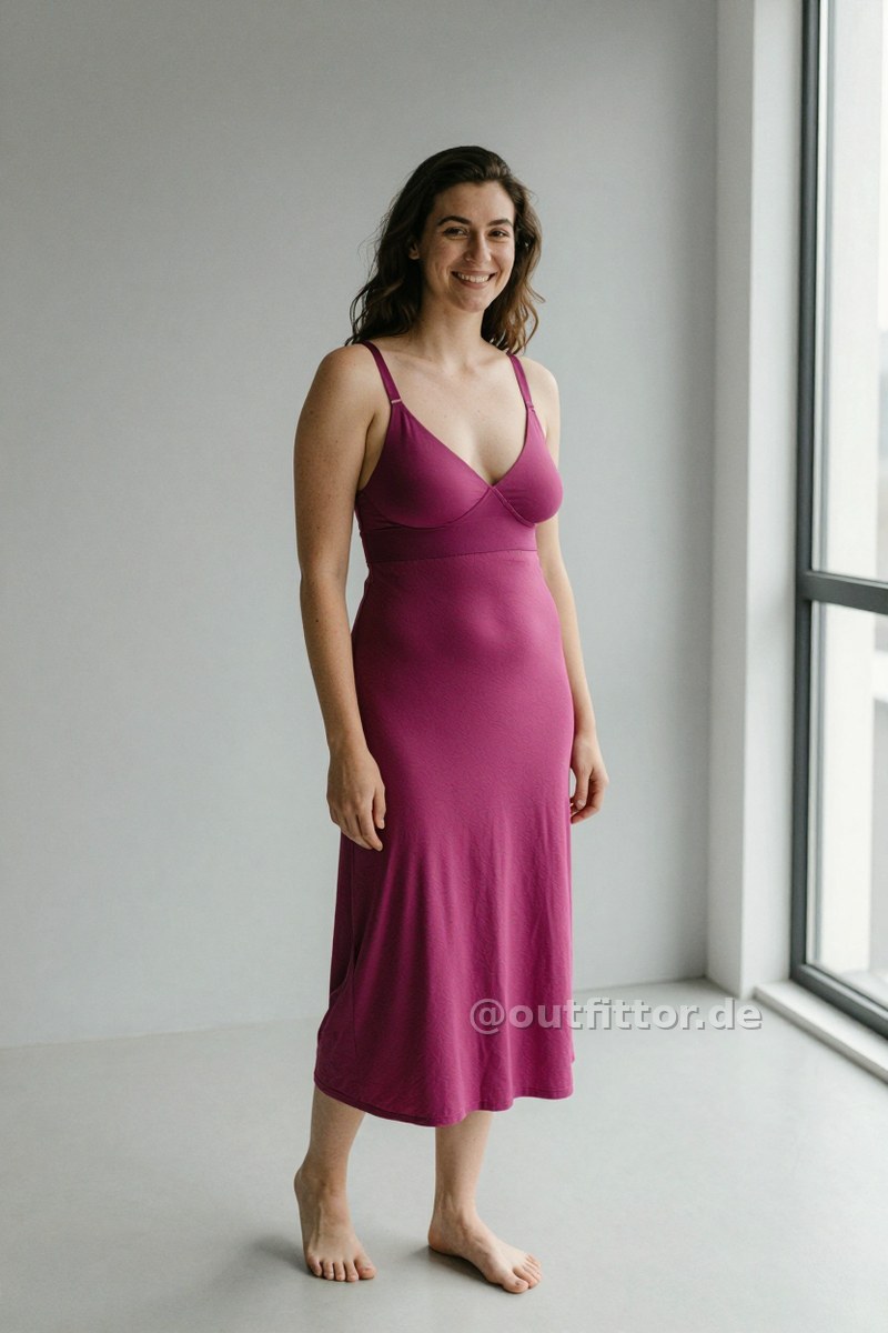 Magenta nightgowns with textured pattern — Outfit #439